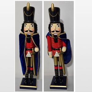 New VTG 90s Holiday Home Nutcracker 24” King Crown Wood Christmas Decoration NWT